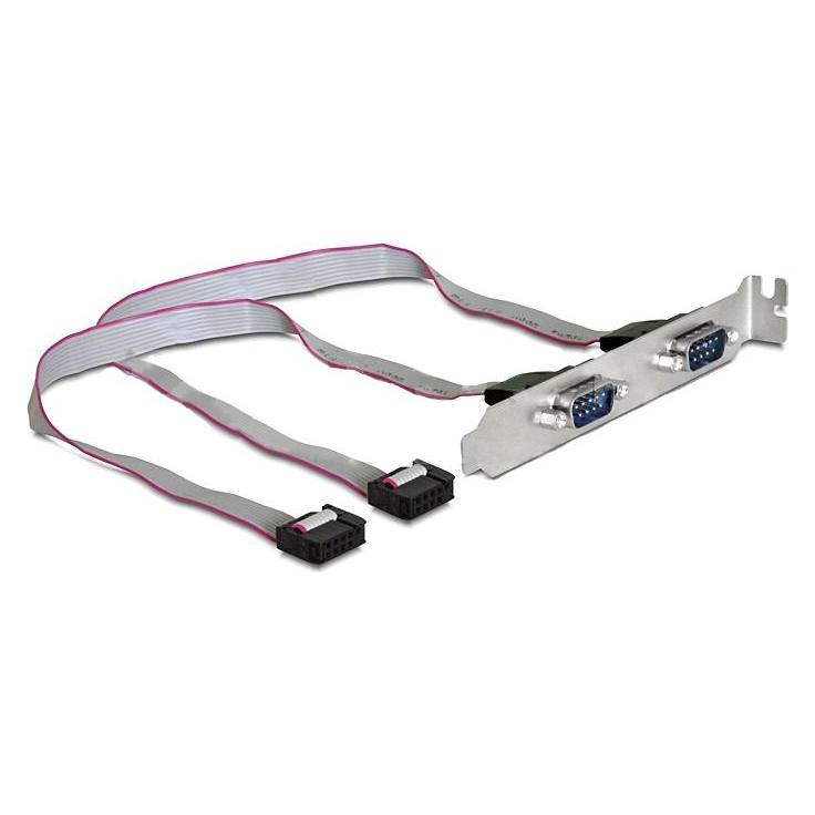 Delock Seriel 2 Ports RS-232 Bracket (0.40 m, VGA) (89268)