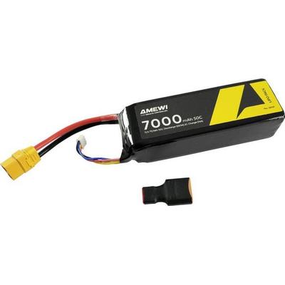 Amewi Modellbau-Akkupack (LiPo) 11.1V 7000 mAh Zellen-Zahl: 3 Hardcase XT90