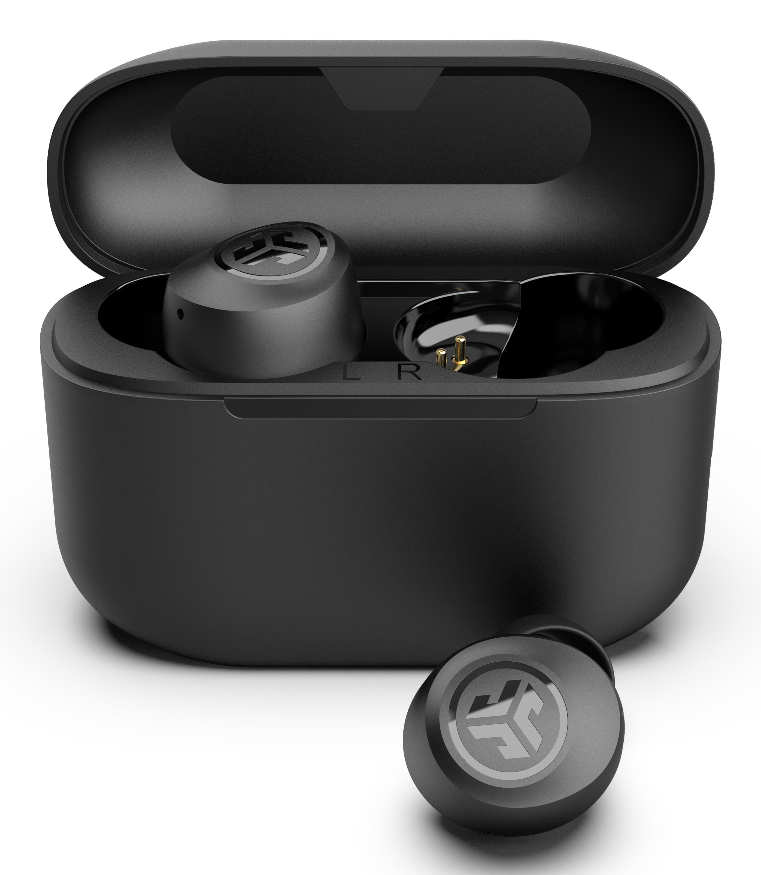 JLab Go Air Pop In-Ear Bluetooth Kopfhörer Kabellos TWS 8 h Laufzeit IPX4 (Schwarz) IEUEBGAIRPOPRBLK