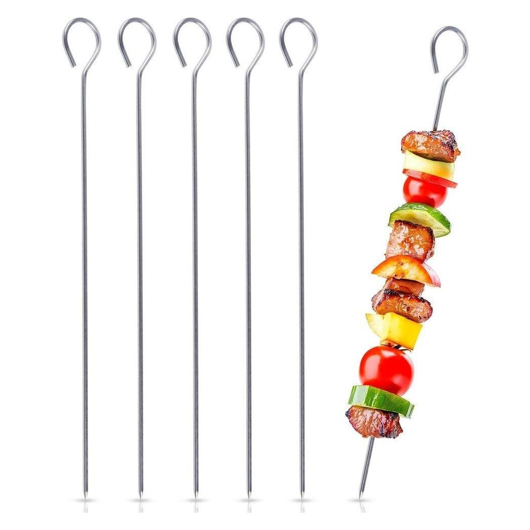 BBQ Collection Stahlspiesse für Schaschlik, 40 cm, 6 Stück (73912110)