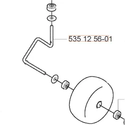 Husqvarna Spindel Vorderrad AM 210C 220AC 230ACX bis 2008