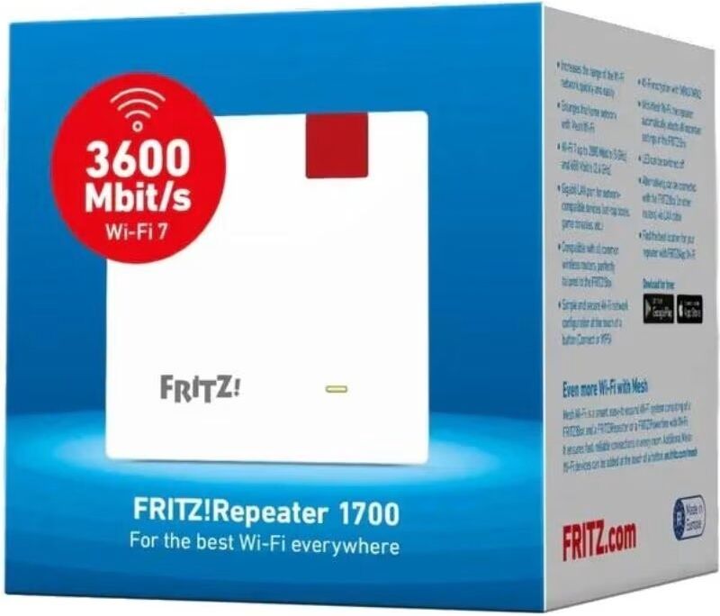 Fritz! Repetidor Wifi Repeater 1700 Edition International Wi-Fi 7 Talla Única Unisex