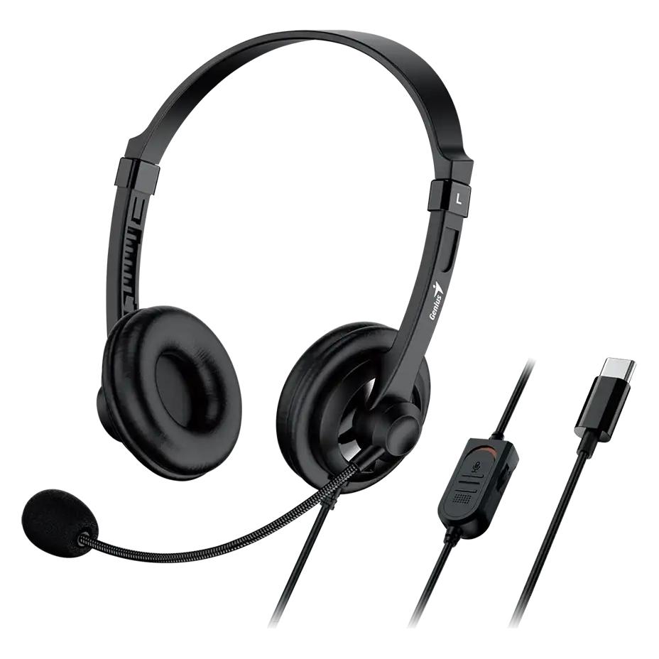 Genius Headset HS-230U/USB-C/ (Kabelgebunden, USB-C) (31710021405)