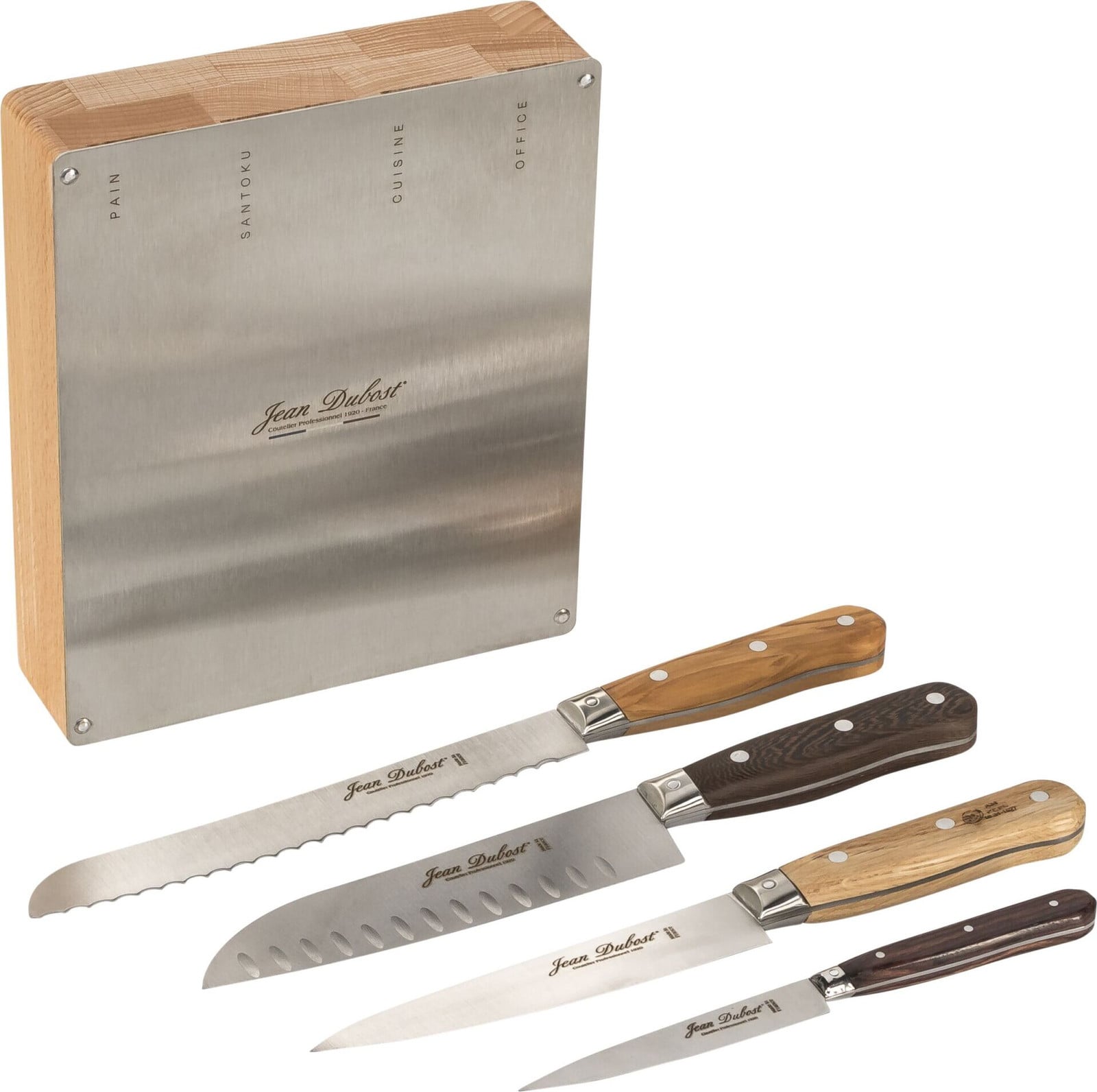 Laguiole Jean Dubost 4-delige keukenmes set