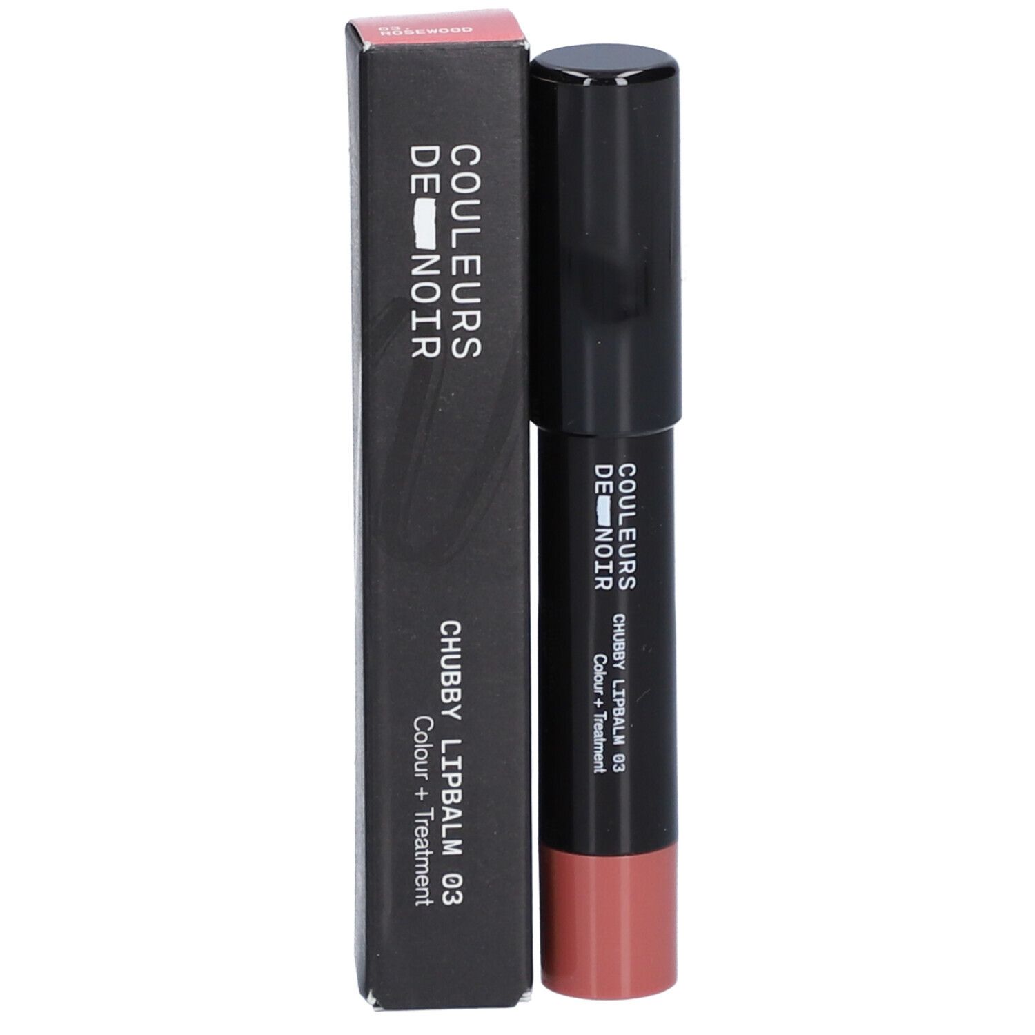 Les Couleurs de Noir Chubby Lippenbalsem 03 Rosewood 2,61 g Lippenschutz