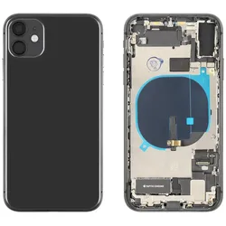 Kaputt.de iPhone 11 Gehäuse mit Backcover Schwarz (Apple iPhone 11), Mobilgerät Ersatzteile, Schwarz