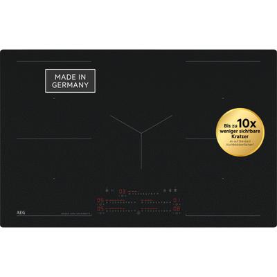 AEG Induktions-Kochfeld "TK85IM0FSZ", schwarz, B:81cm H:44cm T:52cm, Kochfelder, Bis zu 10x weniger sichtbare Kratzer – Made in Germany