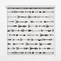 INNENROLLO - Fensterrollo - Rollo - 100x180 cm - Skizze der Pfeile