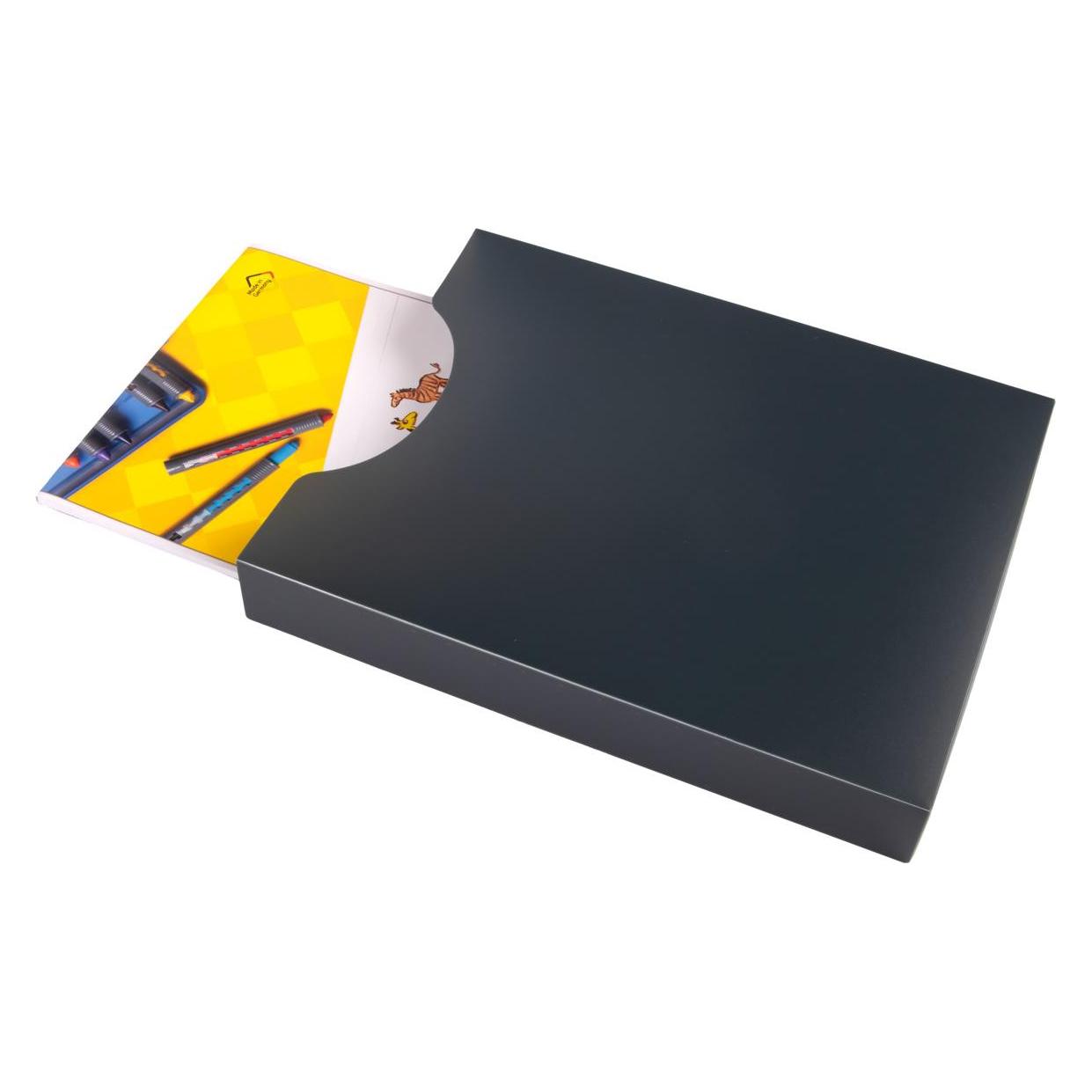 Idena Heftbox A4 hoch PP transluzent schwarz (A4) (22691917)