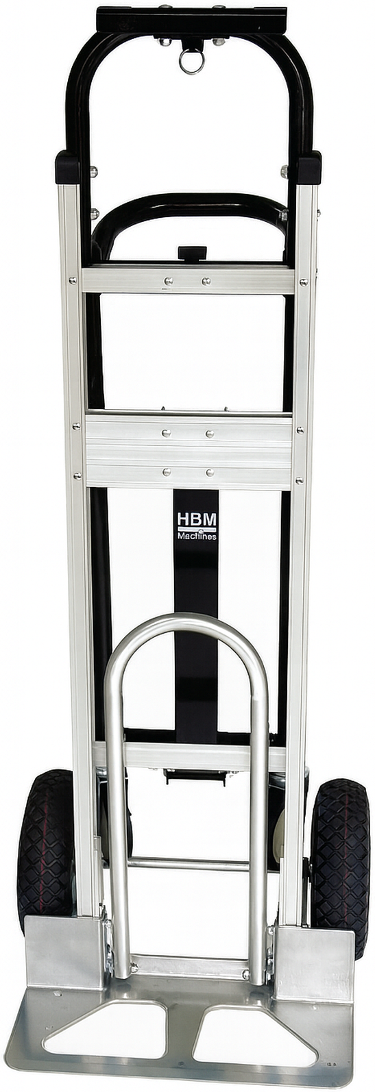 HBM Diable en aluminium pliable, chariot de transport et plateau roulant 3 en 1