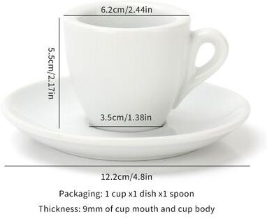 Youfap Market Porcelain Espresso Cup Set, Elegant Cappuccino Mugs With Saucer For Perfect Coffee Shots b