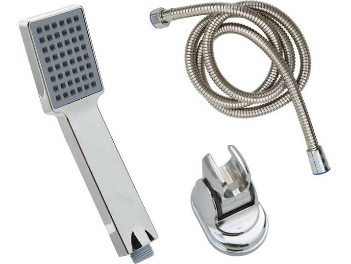 vidaXL Pomme de douche avec flexible de 1\,5 m Chromé