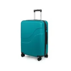 Suitline Wave – Mittelgroßer Koffer, 65 cm, Hartschalen-Trolley ABS, TSA, Packvolumen 67 L, Aquagrün