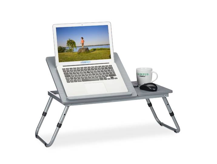 Grauer Laptoptisch höhenverstellbar Grau