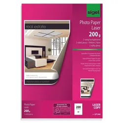 SIGEL Fotopapier Laser DIN A4 glänzend 200 g/m2