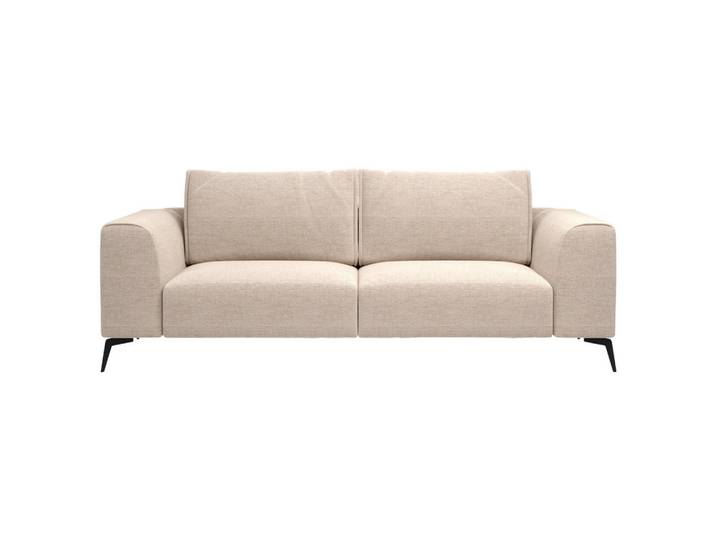 Mid.you 3-Sitzer-Sofa, Beige, Metall, Füllung: Polyurethan (Pur), Silikon, 246x87x88 cm, Made in EU, Wohnzimmer, Sofas & Couches, Sofas, 3-Sitzer Sofas