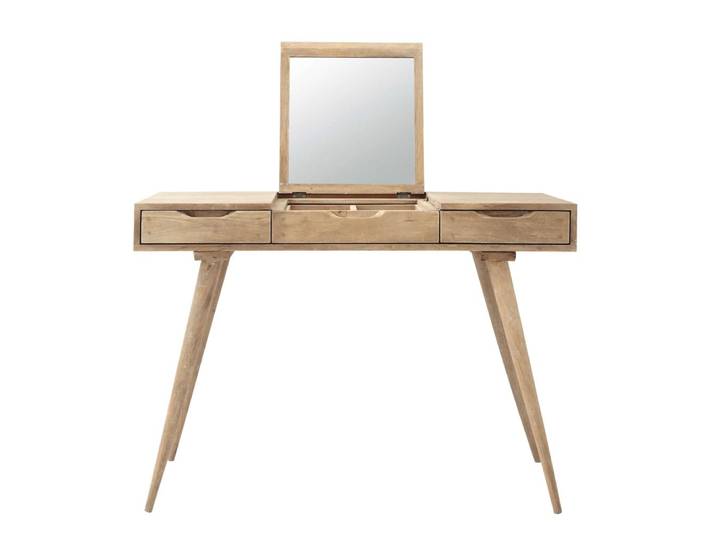 Coiffeuse en bois de manguier massif, L112 cm