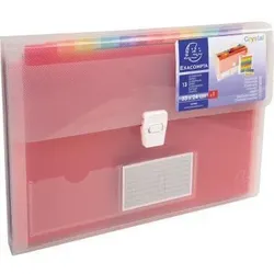 Exacompta Fächermappe CRYSTAL 55298E 13Fächer PP