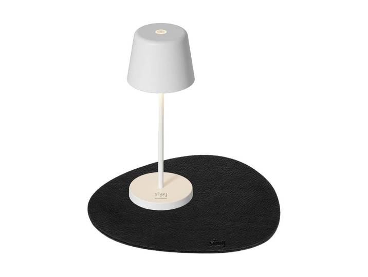 Tischleuchte Monaco inkl. Platzset , weiss (weiß), H: 20cm, SILWY MAGNETIC SYSTEM, Leuchten, Tischleuchte