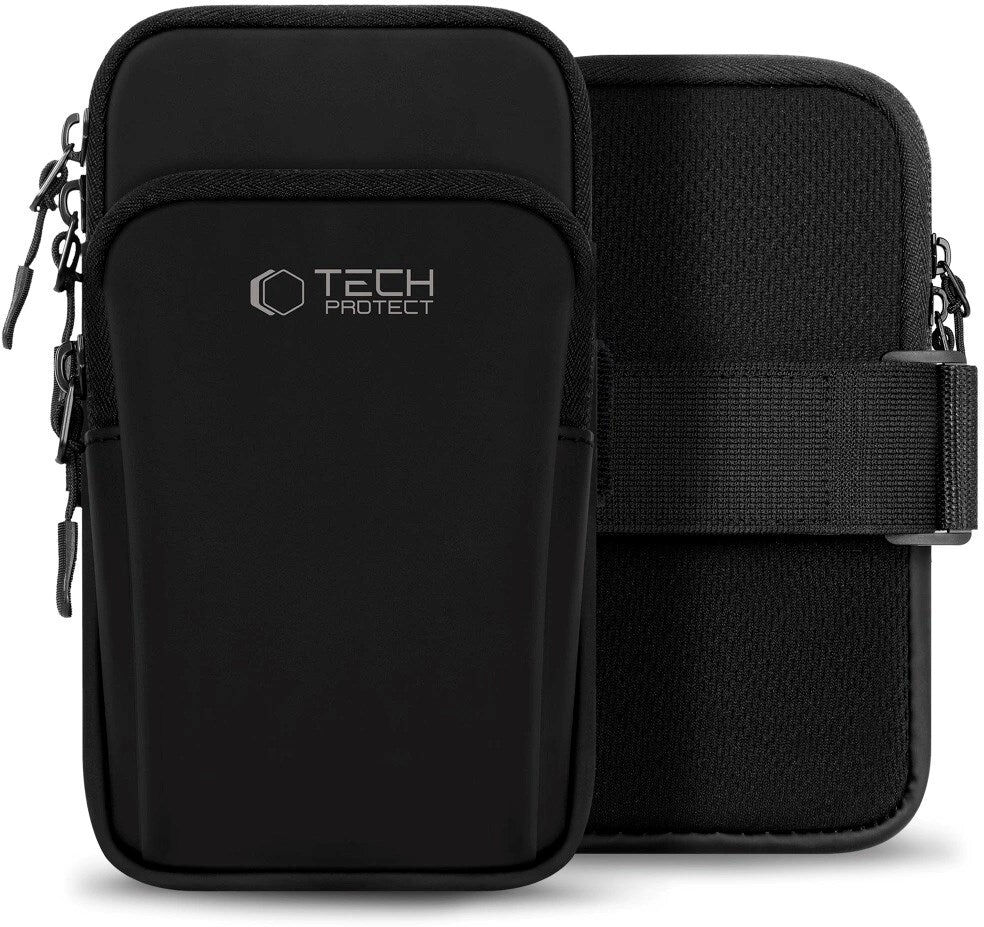 Tech-Protect - Løbearmbånd - Universal - Sort / Hvid