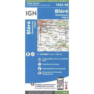 Bléré Chenonceaux, Karte von Collectif Ign, IGN Frankreich, 978-2-7585-3404-4