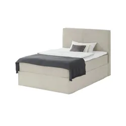Boxi Boxspringbett  Boxi ¦ beige ¦ Maße (cm): B: 140 H: 125