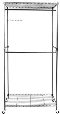 fastbuy Closet Organizer Garment Rack Clothes Hanger Home Shelf