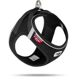 Curli Magnetic Vest Hundegeschirr Air-Mesh Schwarz L (L, Hund, Allgemein), Halsband + Leine