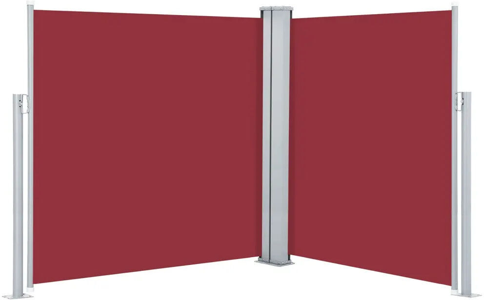 Dakota Fields 6cm W x 1.4cm D Fabric Cover Motorised Retractable Side Awning Red