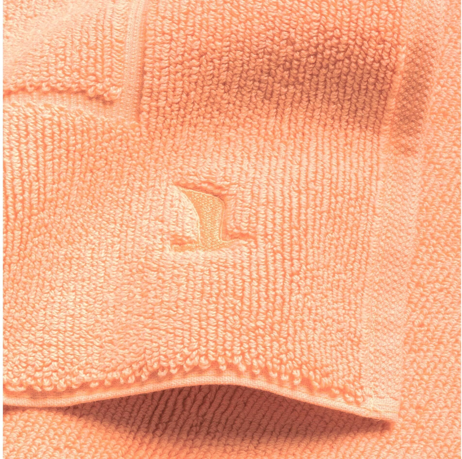 Badematte MÖVE "Superwuschel", orange (peach fuzz), H:8mm, Baumwolle, Badematten, Badematte peach fuzz rechteckig (60cm x 100cm ), 1 Stk.