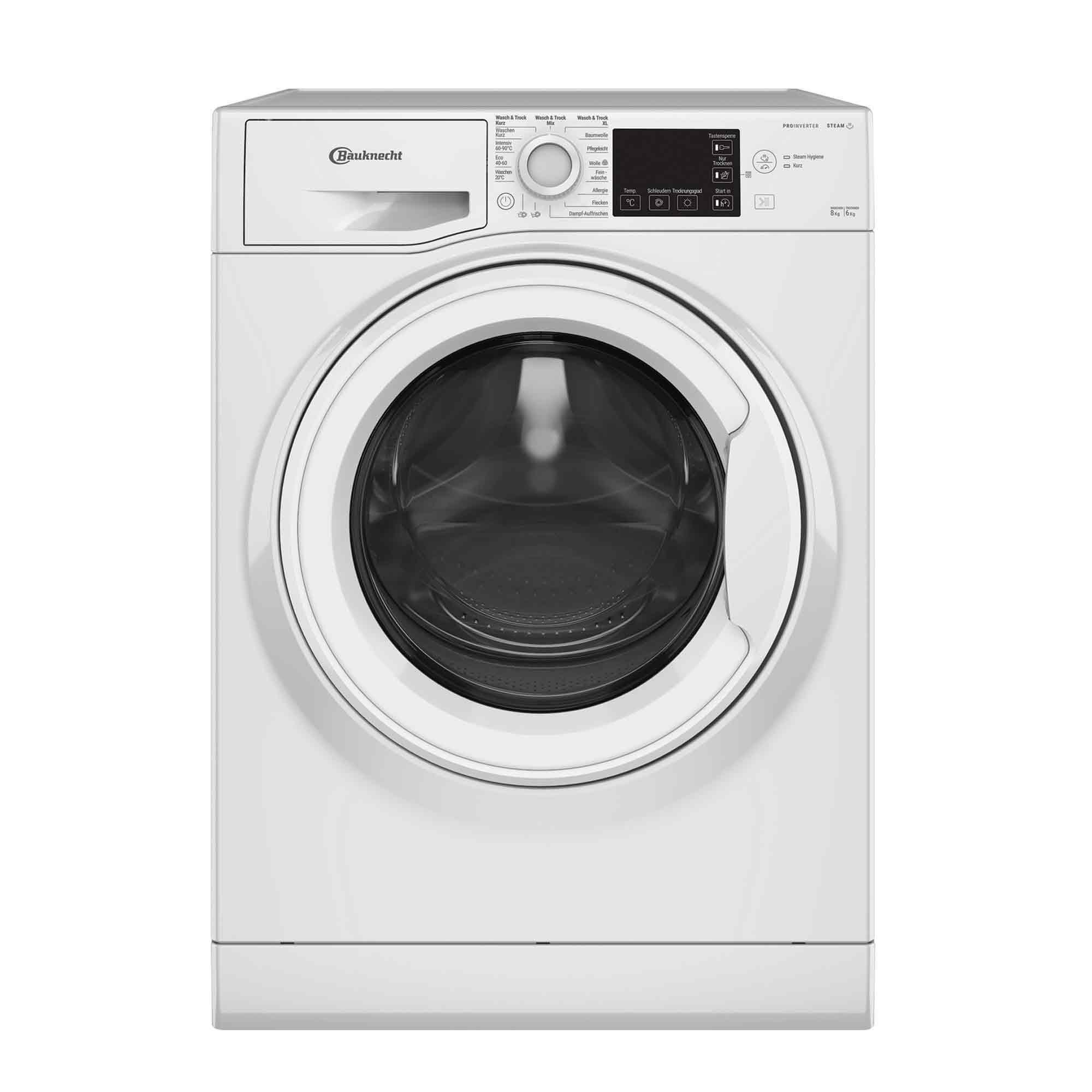 Bauknecht WD ECO SHIELD 86 Waschtrockner 8kg Steam Refresh AutoClean