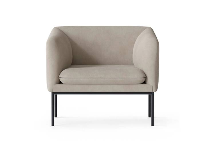 Ferm Living Fauteuil Turn Coton lin naturel