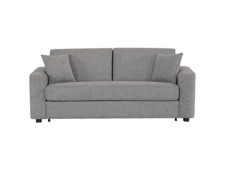 Xora Schlafsofa, Dunkelgrau, Kunststoff, 3-Sitzer, Füllung: Schaumstoff, 205x83x100 cm, Stoffauswahl, Rücken echt, Kinderzimmer & Jugendzimmer, Jugendmöbel, Jugendsofas