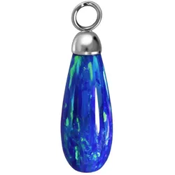 Synthetischer Opal Anhänger für Clicker TROPFEN
