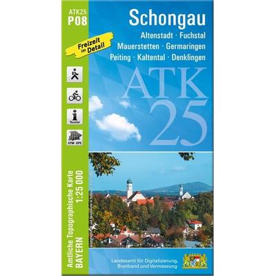 ATK25-P08 Schongau (Amtliche Topographische Karte 1:25000), Sonstige von , Landesamt für Digitalisierung, Breitband und Vermessung, Bayern,