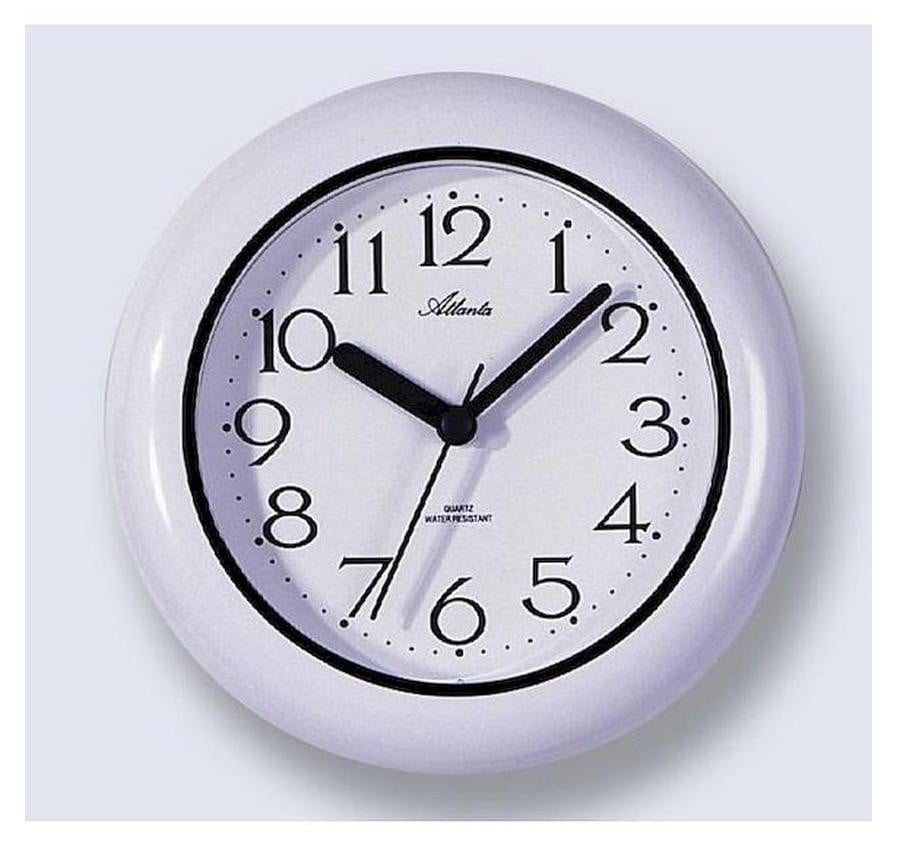 Atlanta wandklok quartz model 454-0 diameter: 17 cm