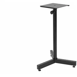 Omnitronic Monitor Stativ EUMO 2 Monitorständer, höhenverstellbar, Schwarz (1 Stk., Ständer, Ausziehbar, Höhenverstellbar), Lautsprecher Ständer + Wandmontage, Schwarz