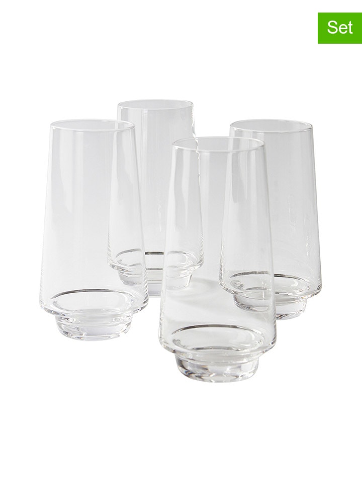 Jotex 4er-Set: Gläser "Kai" in Transparent - 450 ml - onesize