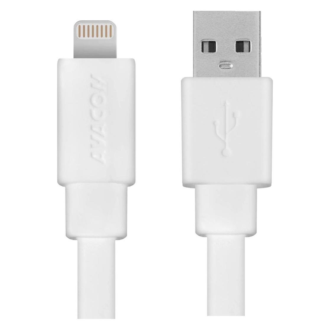 Avacom Kabel MFI-120W USB - Lightning, MFI certifikace,, bílá (1.20 m, USB 1.0, 120 W) (08151KVG)