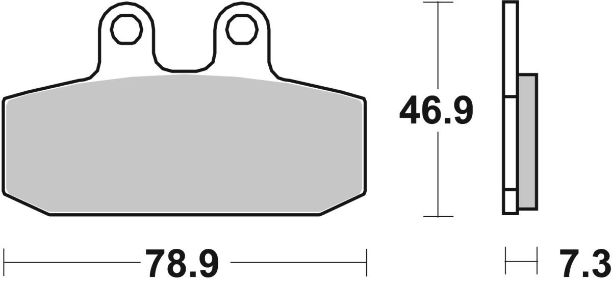 Pastilha de travão BREMBO 07GR13CC