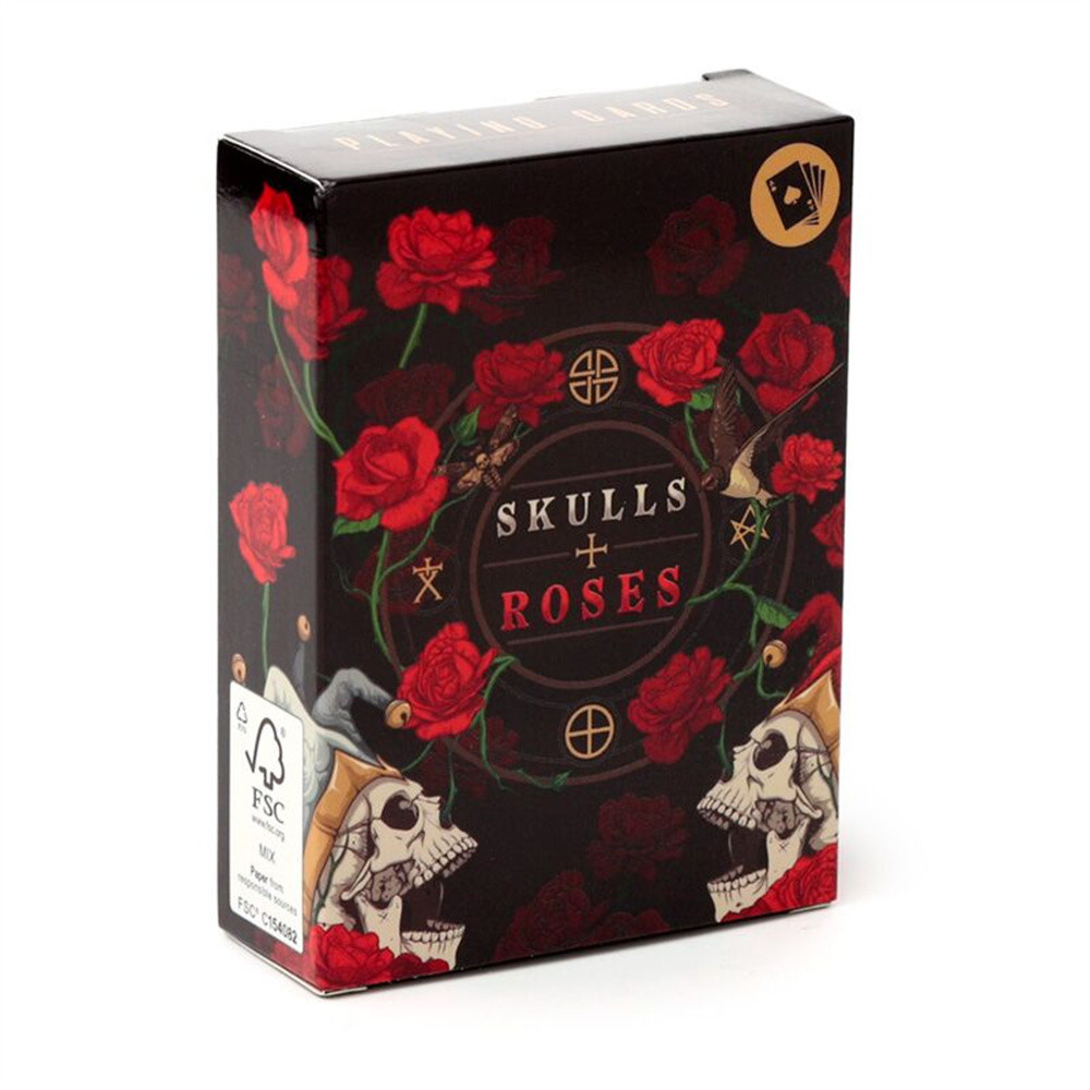 Puckator Skulls and Roses Spelkaarten met schedels en rozen, 54 kaarten