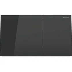 Betätigungsplatte Sigma 70 für 2-Mengen Spülung, Glas, schwarz