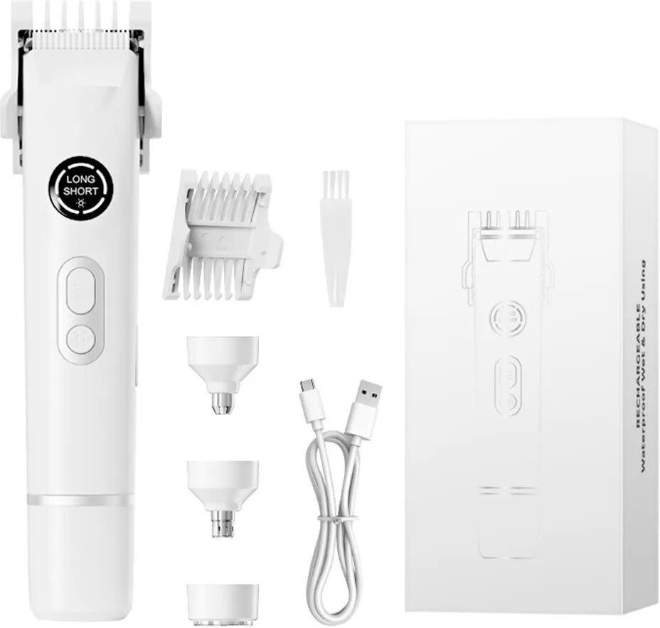 INF Multifunktionaler Epilierer – 4-in-1 Haarentfernung für Gesicht, Körper, Nase und Ohren Weiß