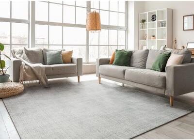 Exquisite Rugs Poliforma Handmade Handloomed Polyester Charcoal Area Rug