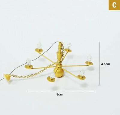 Uplifted Finds Cyber Luxe LED Dollhouse Chandelier   3V Miniature Ceiling Light   Executive Model & Studio Sanctuary Decor c