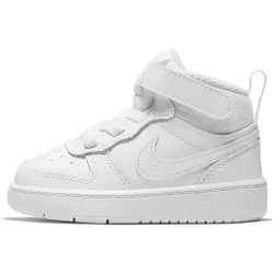 NIKE Court Borough Mid 2 Baby-Sneaker white/white-white 19.5