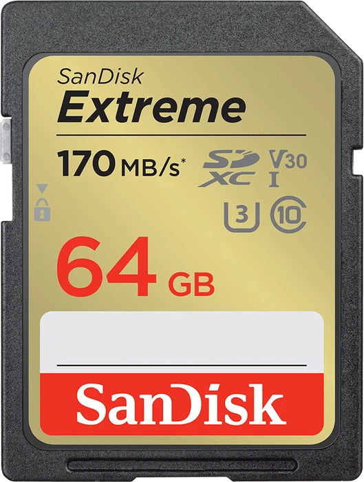 SANDISK SDXC 64GB Extreme + Rescue PRO Deluxe