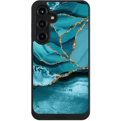 Nivocase Handyhülle für Samsung Galaxy S25+ Hülle NIVOpure Case Schwarz Edelstein Glitzer Look Marmor (Samsung Galaxy S25+), Smartphone Hülle, Schwarz
