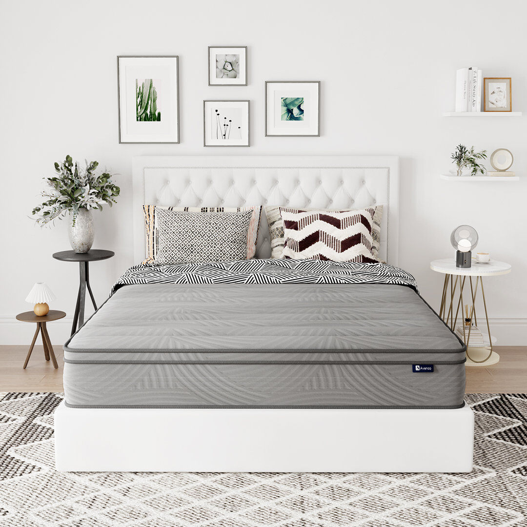 White Noise Gavivi 27cm Medium Gel Memory Foam Pocket Sprung Mattress Double (4'6)
