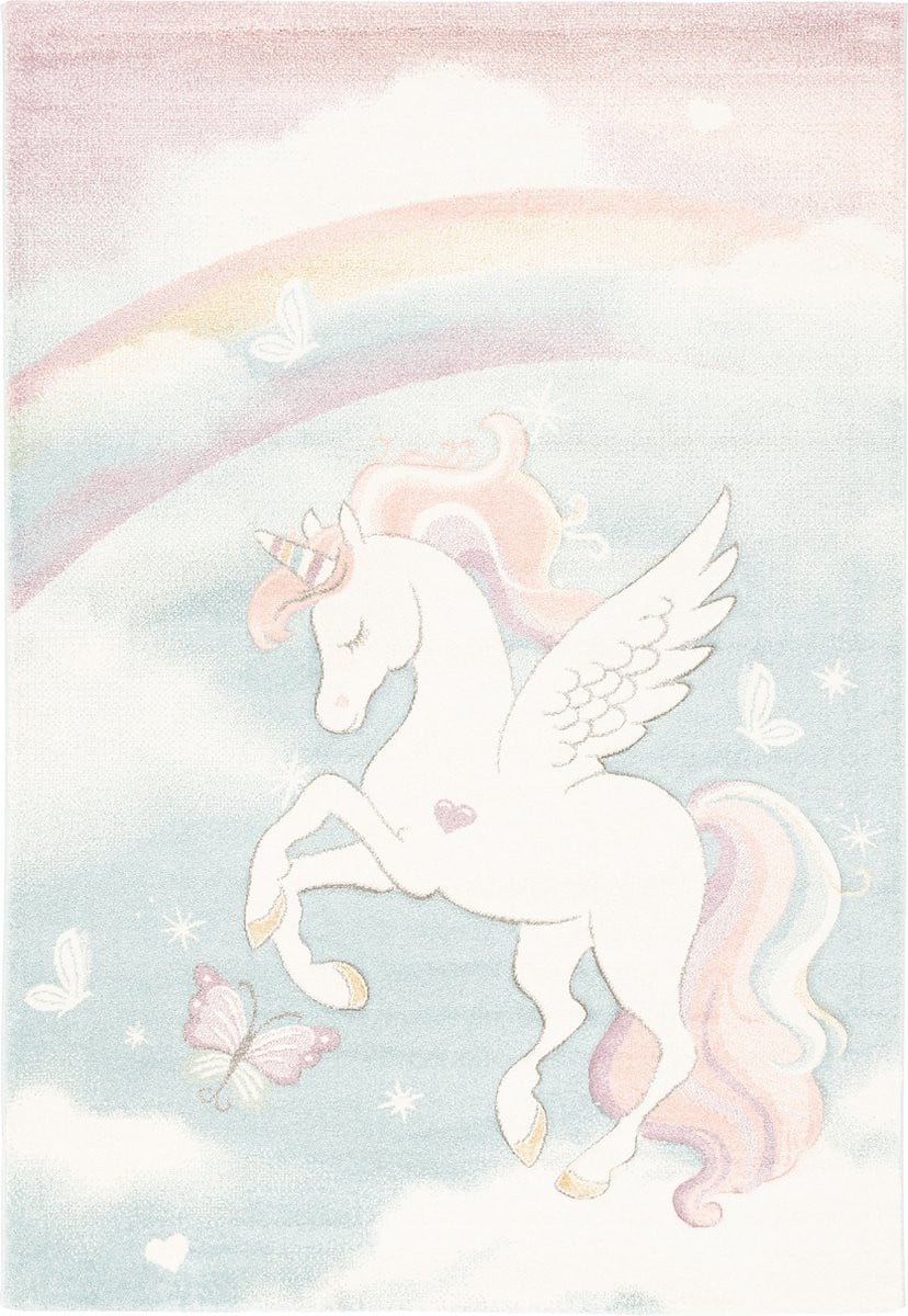 Pergamon Vloerkleed Maui Kids Pastel Eenhoorn van Polypropyleen